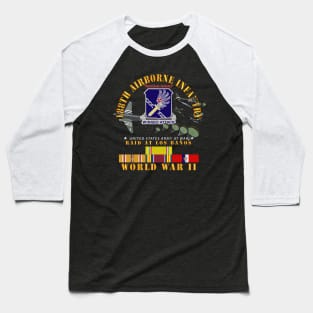 188th Airborne Infantry - Raid at Los Baños W Jumpers - WWII w PAC SVC X 300 Baseball T-Shirt